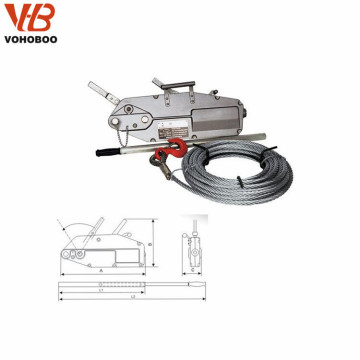 wire rope lever hoist winch manual cable puller